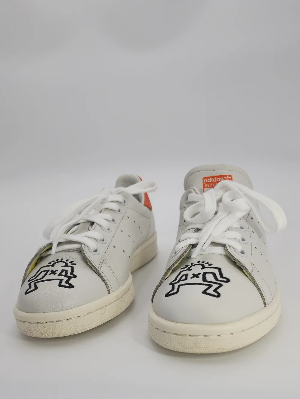 ADIDAS | Stan Smith x Keith Haring PopArt EE9295 White Orange Men's Size 4